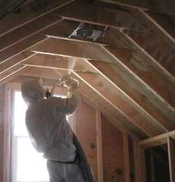 Downey CA attic spray foam insulation